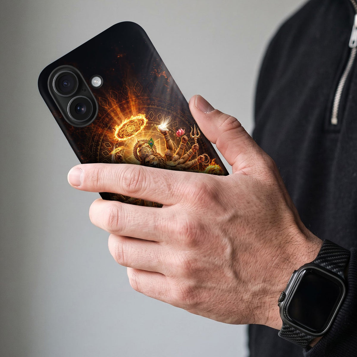 iPhone 16 5G Lord Narasimha Protective Cases