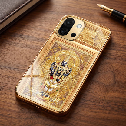 OnePlus 13s 5G Premium Heritage Gold Electroplated Glass Phone Back Case