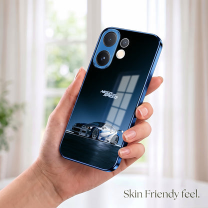 Vivo V60 5G Need For Speed Blue Electroplated Glass Phone Back Case