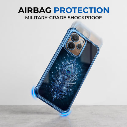 Oppo Reno 15 Pro Mini 5G Premium Peacock Feather Airbags Printed Back Case