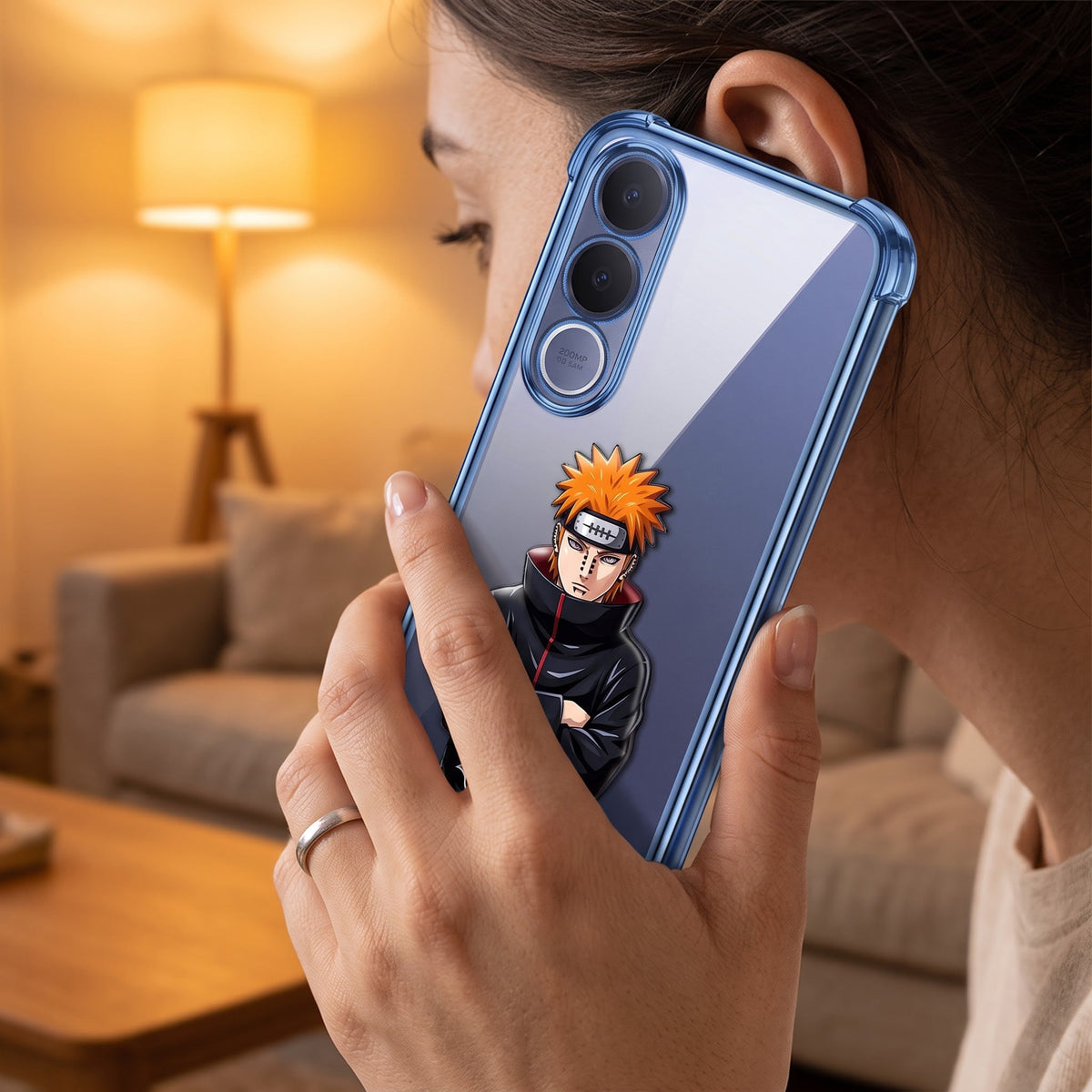 Vivo V70 FE 5G Premium 3D Spot UV Anime Sticker Shockproof Airbags Case