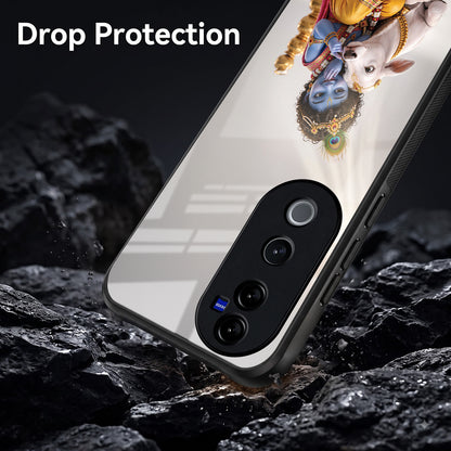 Vivo V40 Pro 5G Bal Krishna Blessings Acrylic Glass Back Case
