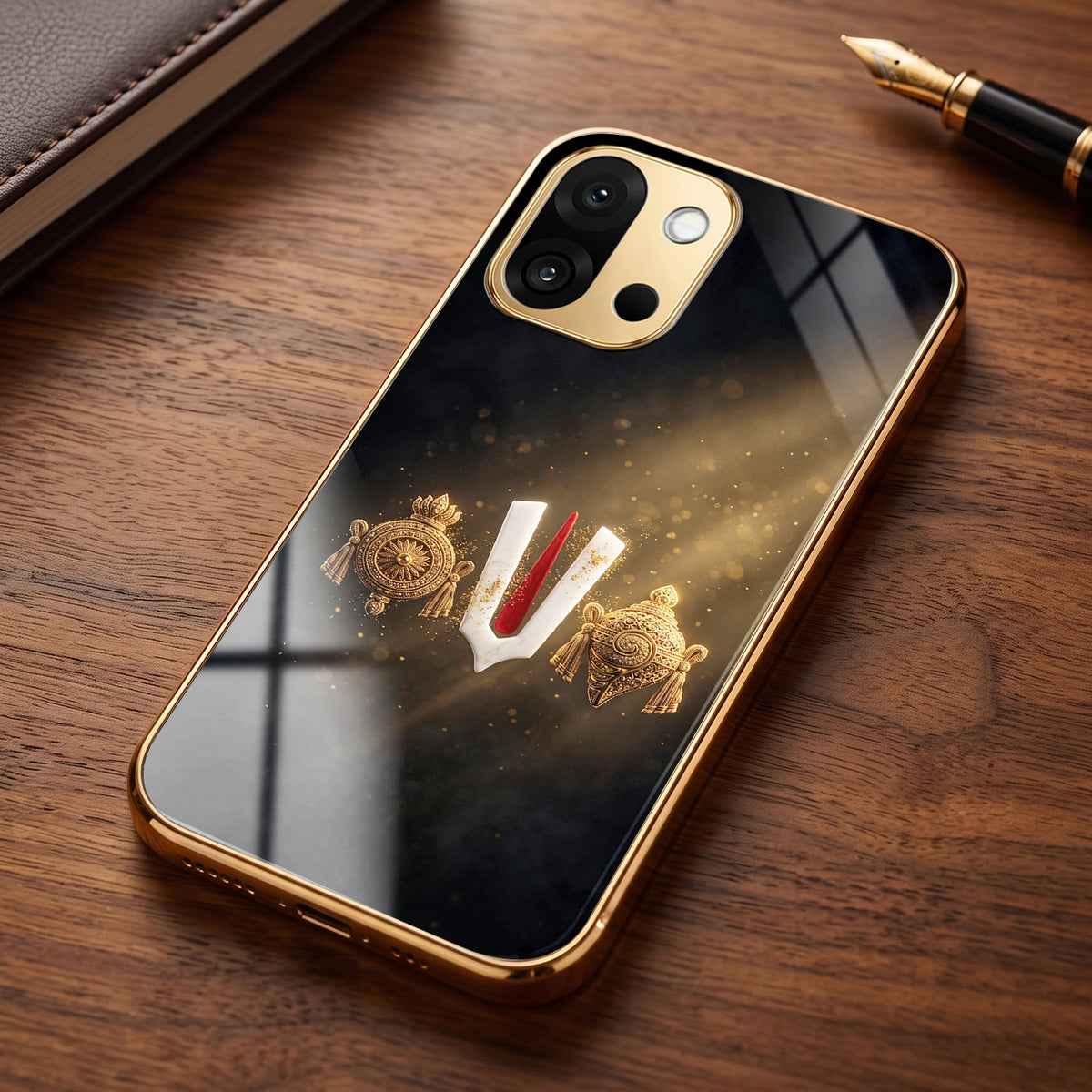 OnePlus 13s 5G Royal Heritage Edition Gold Electroplated Glass Phone Back Case