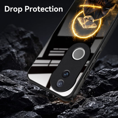 Vivo V50 5G Warrior Panda Acrylic Glass Back Case