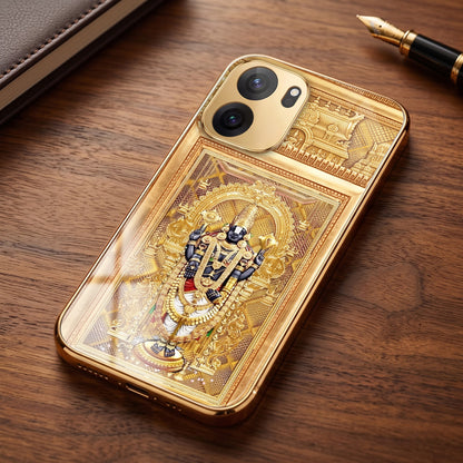 OnePlus Nord CE6 5G Premium Heritage Gold Electroplated Glass Phone Back Case