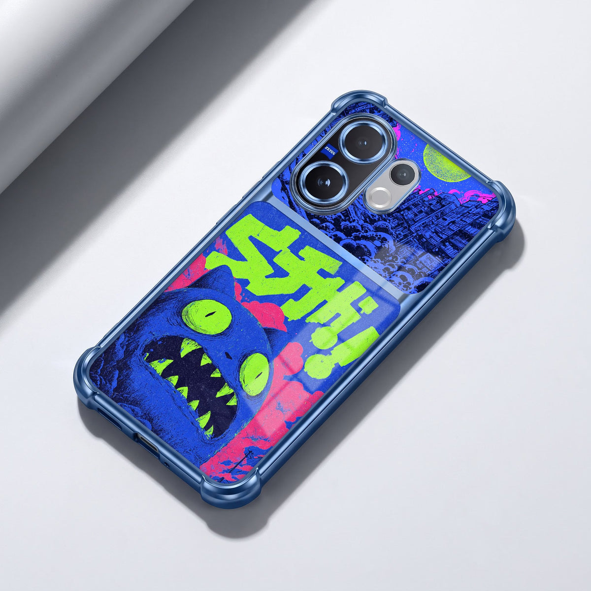Vivo V60 5G Neon Monster Dual-Tone Transparent Airbags Case