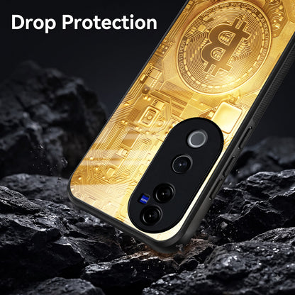 Vivo V50 5G Bitcoin Acrylic Glass Back Case
