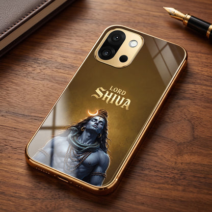 OnePlus 13s 5G Lord Shiva Gold Electroplated Glass Phone Back Case