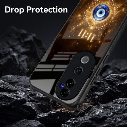 Vivo V40 Pro 5G God’s Plan Evil Eye Acrylic Glass Back Case