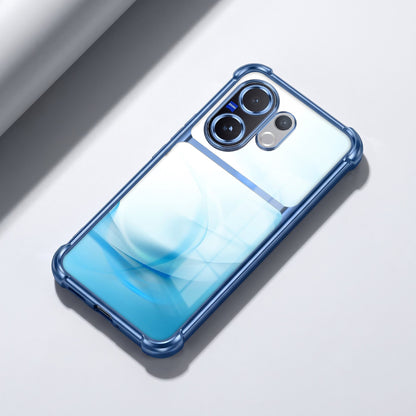 Vivo V60 5G Crystal Blue Dual-Tone Transparent Airbags Case