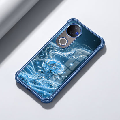 Vivo V50 5G Blue Rose Airbags Printed Back Case