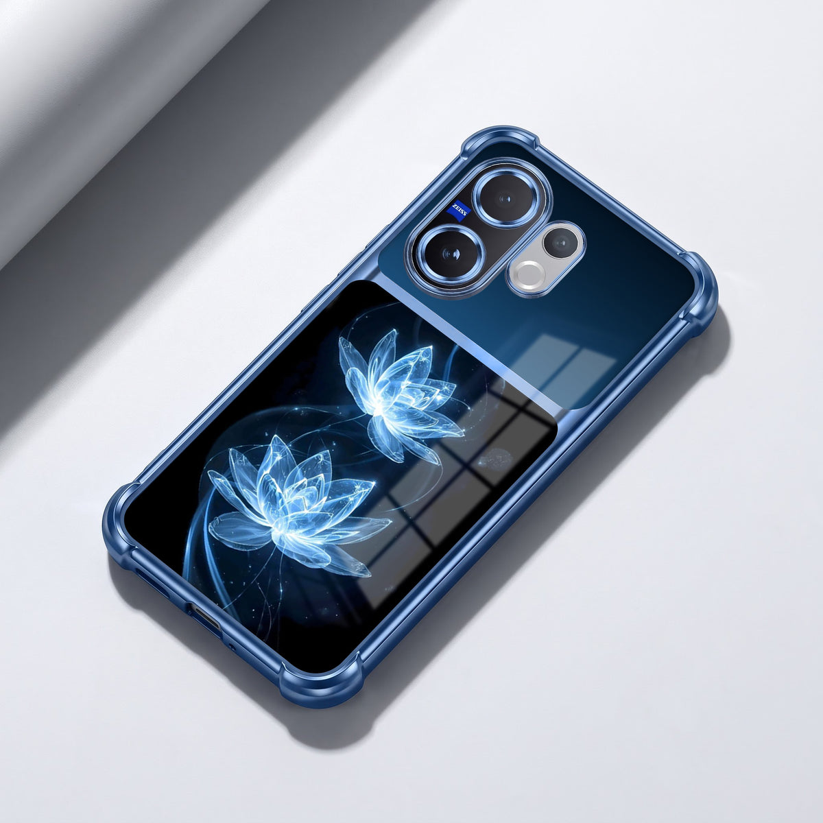 Vivo V60 5G Celestial Lotus Dual-Tone Transparent Airbags Case