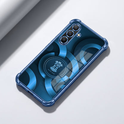 Samsung Galaxy A56 5G Blue Emblem Airbags Printed Back Case