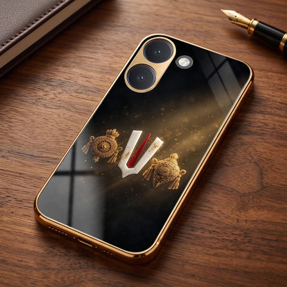 Poco X8 Pro 5G Royal Heritage Edition Gold Electroplated Glass Phone Back Case