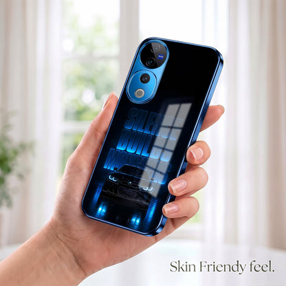Vivo V40 Pro 5G Silence Build Monsters Blue Electroplated Glass Phone Back Case
