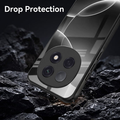 Oppo F29 Pro 5G Premium Acrylic Shockproof Glass Back Case (Black Wave)