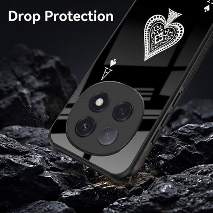 Oppo F29 Pro 5G Premium Acrylic Shockproof Glass Back Case (Black Ace)