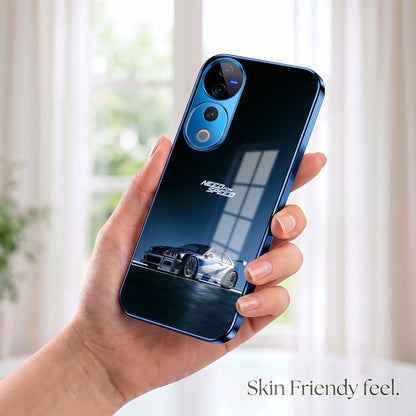 Vivo V40 Pro 5G Need For Speed Blue Electroplated Glass Phone Back Case