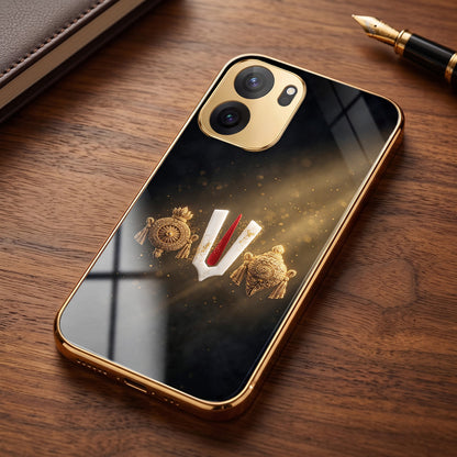 OnePlus Nord CE6 5G Royal Heritage Edition Gold Electroplated Glass Phone Back Case