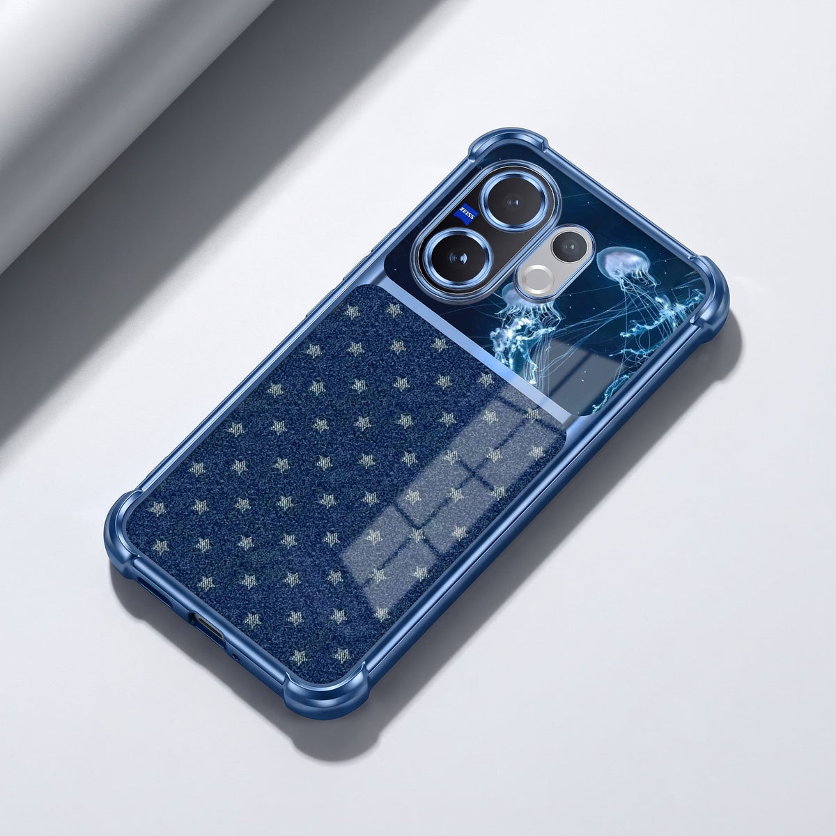 Vivo V60 5G Galaxy Stars Dual-Tone Transparent Airbags Case