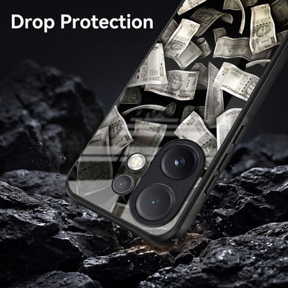 Vivo V60 5G Premium Acrylic Shockproof Glass Back Case (Money Magnet)