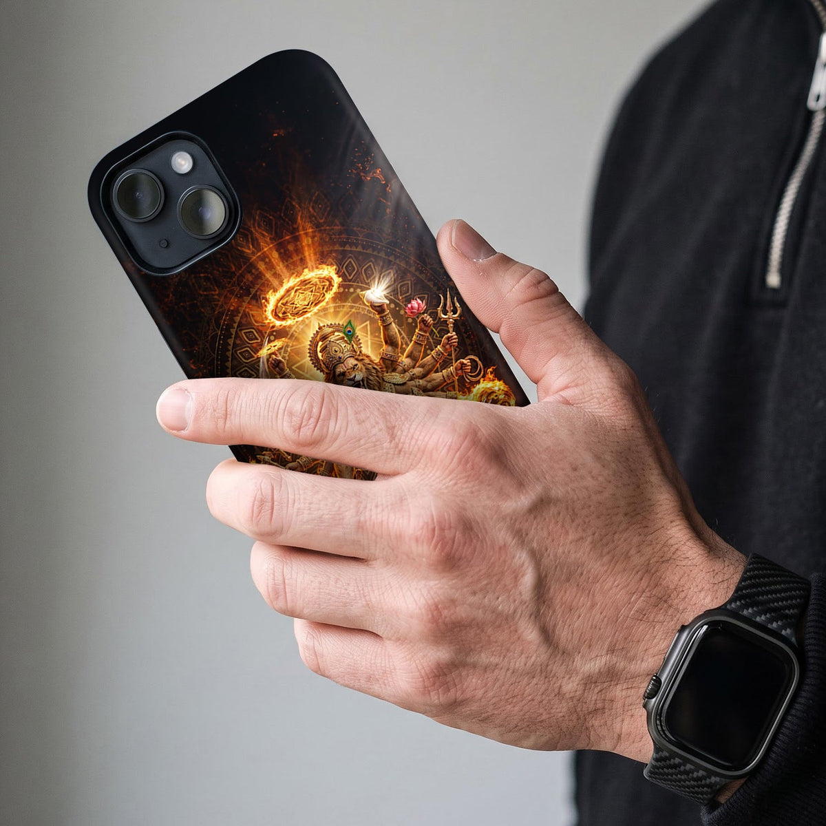 iPhone 15 5G Lord Narasimha Protective Cases