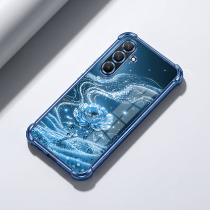 Samsung Galaxy A36 5G Blue Rose Airbags Printed Back Case