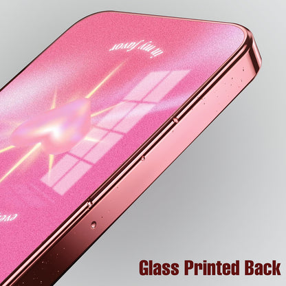 Vivo T5x 5G Luxury Shree Radha Pink Electroplated Glass Phone Back Case