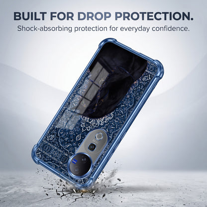 Vivo V40 Pro 5G Premium Royal Horse Airbags Printed Back Case
