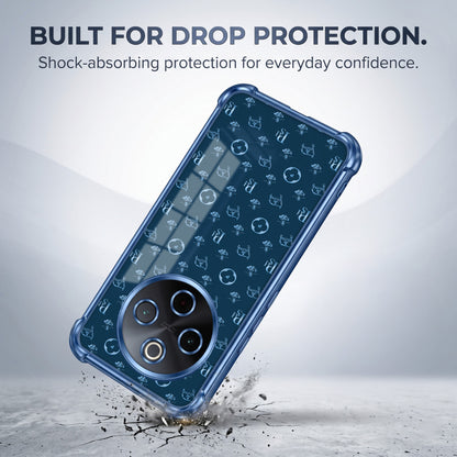 Vivo T4 5G Luxury Monogram Blue Airbags Printed Back Case