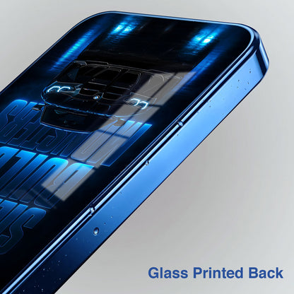 Vivo V70 FE 5G Silence Build Monsters Blue Electroplated Glass Phone Back Case