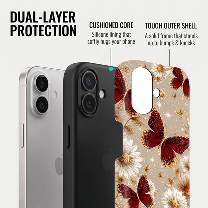 iPhone 16 5G Butterfly Floral Protective Case