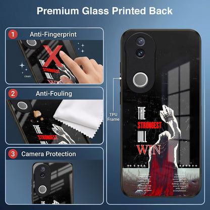 Vivo V50 5G The Strongest Will Win Acrylic Glass Back Case