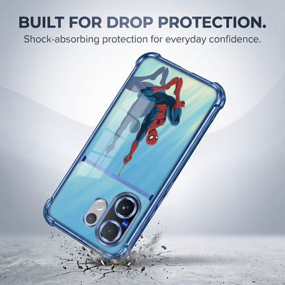Vivo V60 5G Spiderman Dual-Tone Transparent Airbags Case