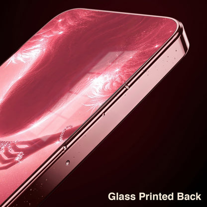 Oppo Reno 14 5G Luxury Crown Queen Pink Electroplated Glass Phone Back Case
