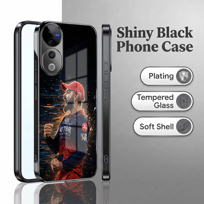 Vivo V40 Pro 5G Divine Trishul Black Electroplated Glass Phone Back Case