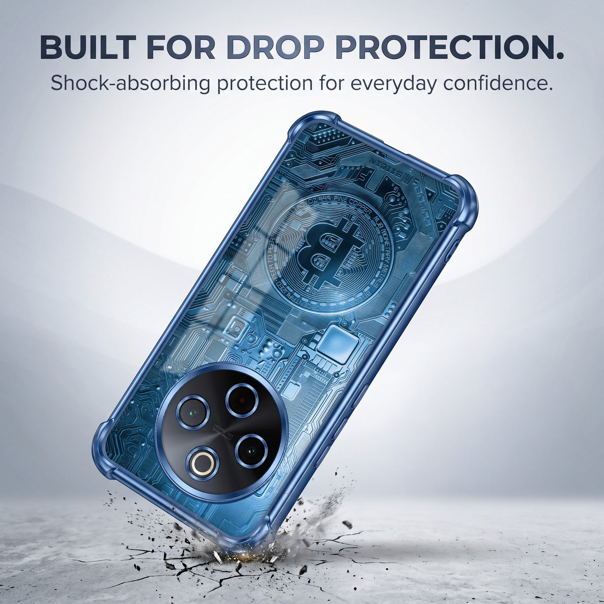 Vivo T4 5G Bitcoin Airbags Printed Back Case