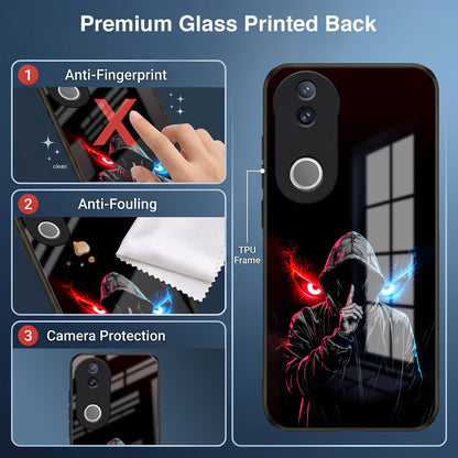 Vivo V50 5G Hooded Shadow Demon Acrylic Glass Back Case