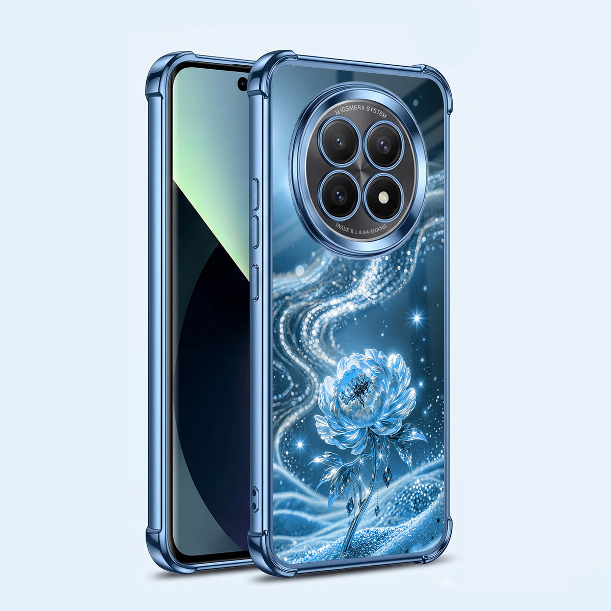 Oppo F29 5G Blue Rose Airbags Printed Back Case