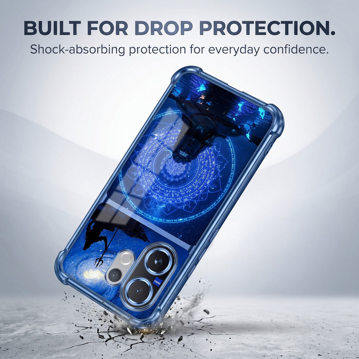 Vivo V60 5G Adiyogi Dual-Tone Transparent Airbags Case