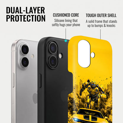 iPhone 16 5G Yellow Transformers Car Protective Case