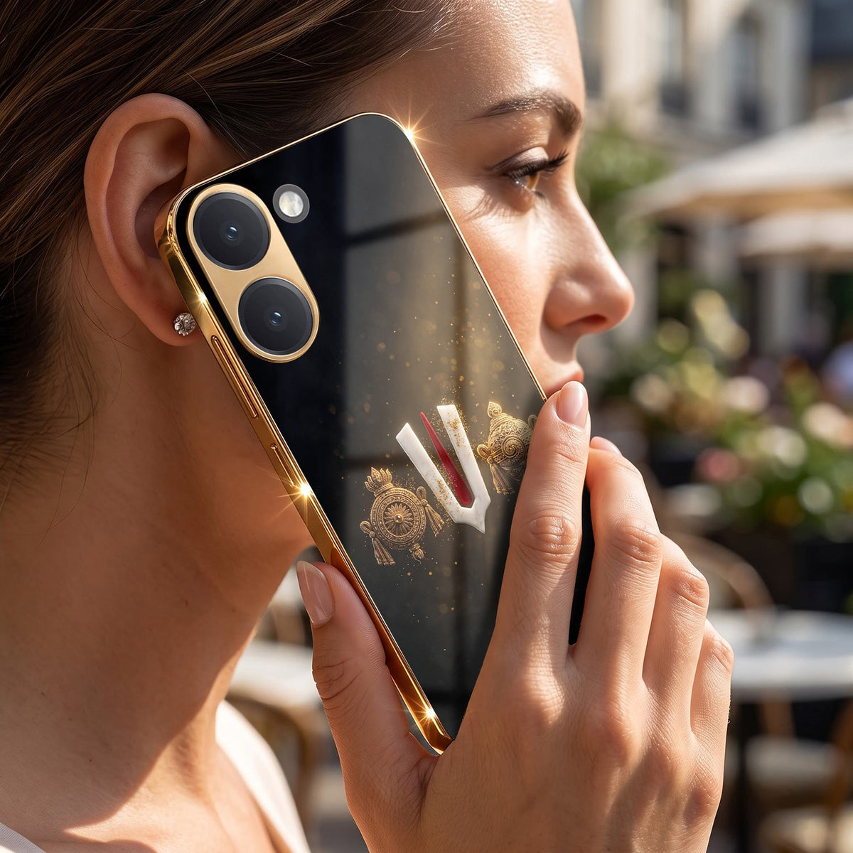 Poco X8 Pro 5G Royal Heritage Edition Gold Electroplated Glass Phone Back Case