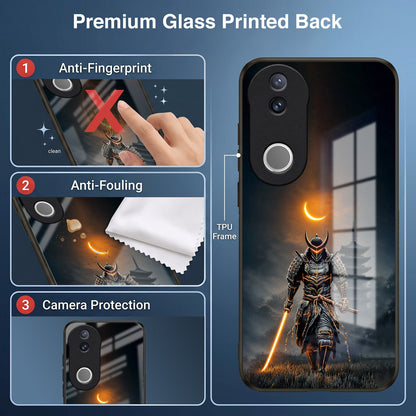 Vivo V50 5G Samurai Warrior Acrylic Glass Back Case