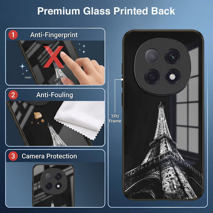 Oppo F29 Pro 5G Premium Acrylic Shockproof Glass Back Case (Eiffel Tower)