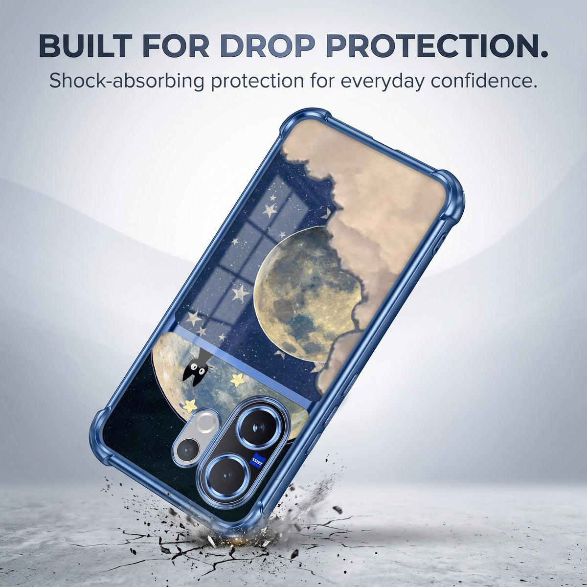 Vivo V60 5G Moonlight Galaxy Dual-Tone Transparent Airbags Case