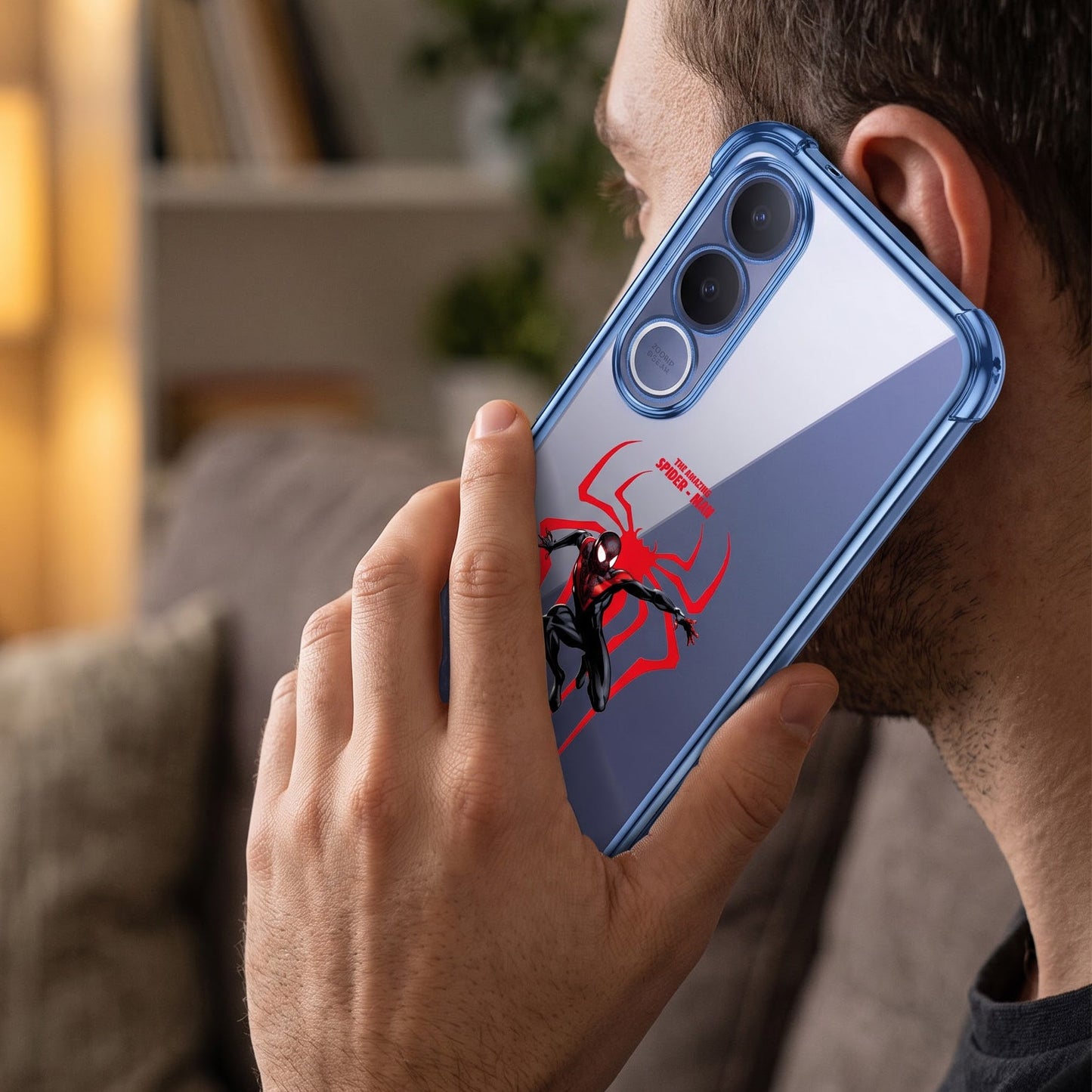 Vivo V70 FE 5G Premium 3D Spot UV Amazing Spider-Man Sticker Shockproof Airbags Case
