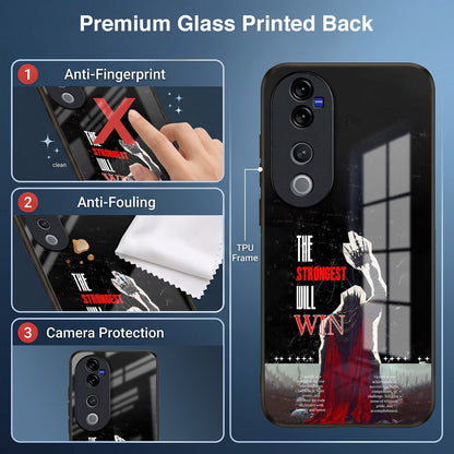 Vivo V40 Pro 5G The Strongest Will Win Acrylic Glass Back Case