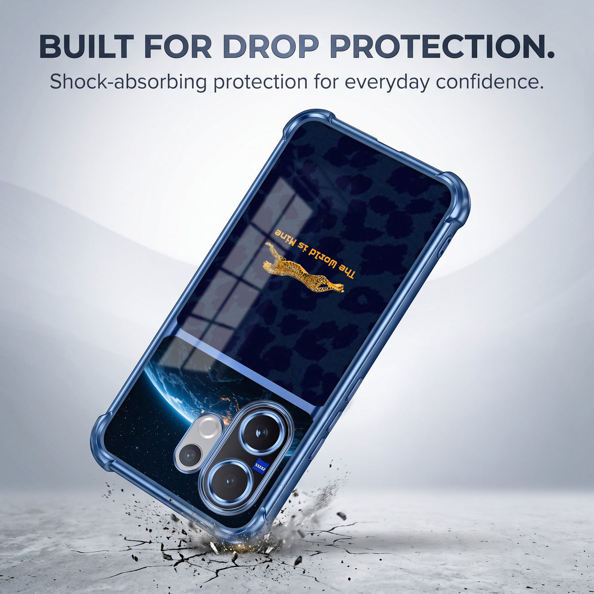 Vivo V60 5G World Is Mine Dual-Tone Transparent Airbags Case