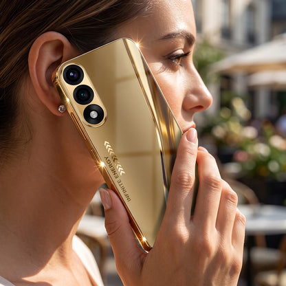 OnePlus Nord 5 5G Luxury Infinity Energy Gold Electroplated Glass Phone Case