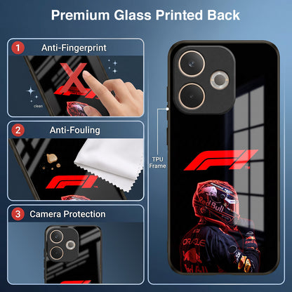Oppo A5 Pro 5G F1 Racing Car Driver Acrylic Glass Back Case